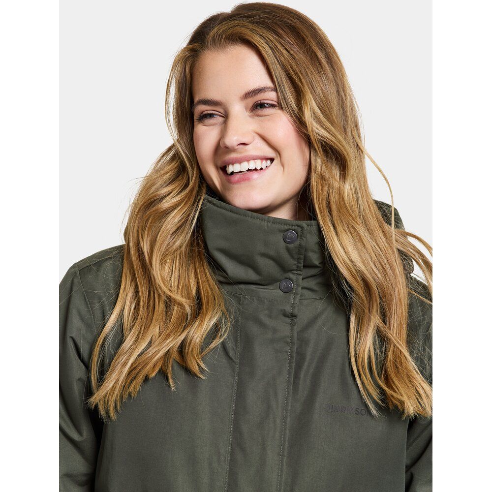 Didriksons Damen Mantel Josefine Wns Parka 2 deep green Produktbild 6