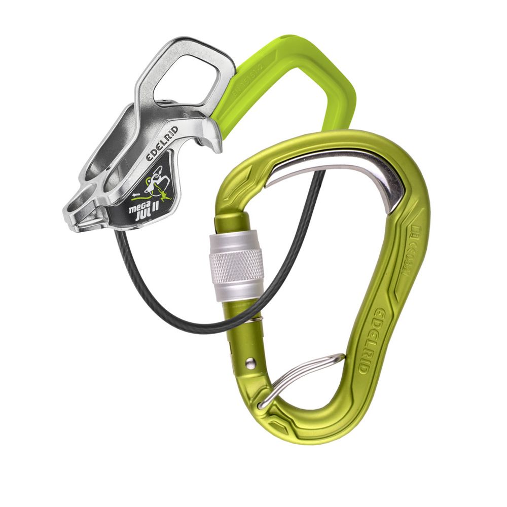 Edelrid Mega Jul II Belay Kit Bulletproof Screw Sicherungsgerät oasis Produktbild 0