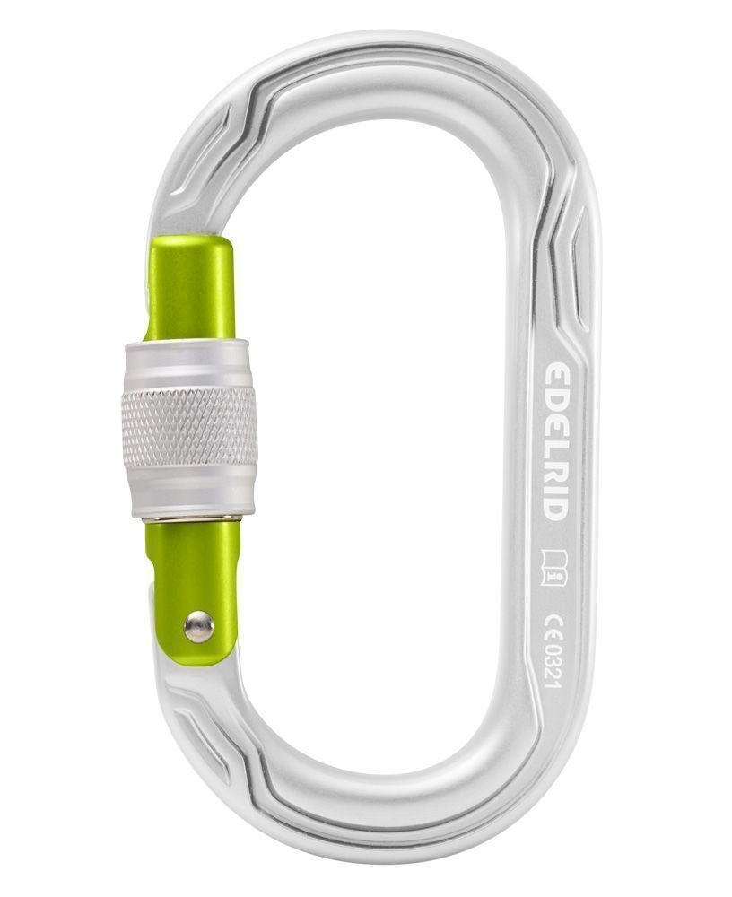 Edelrid Oval Power 2500 Screw Karabiner silver Produktbild 0
