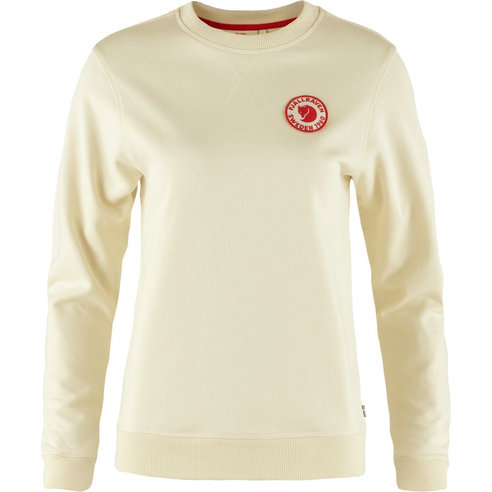 Fjällräven 1960 Logo Badge Sweater Damen Pullover chalk white Produktbild 0