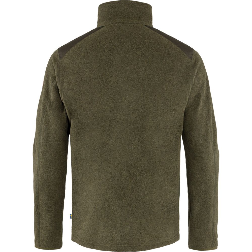 Fjällräven Sten Fleece Herren Fleecejacke dark olive Produktbild 1