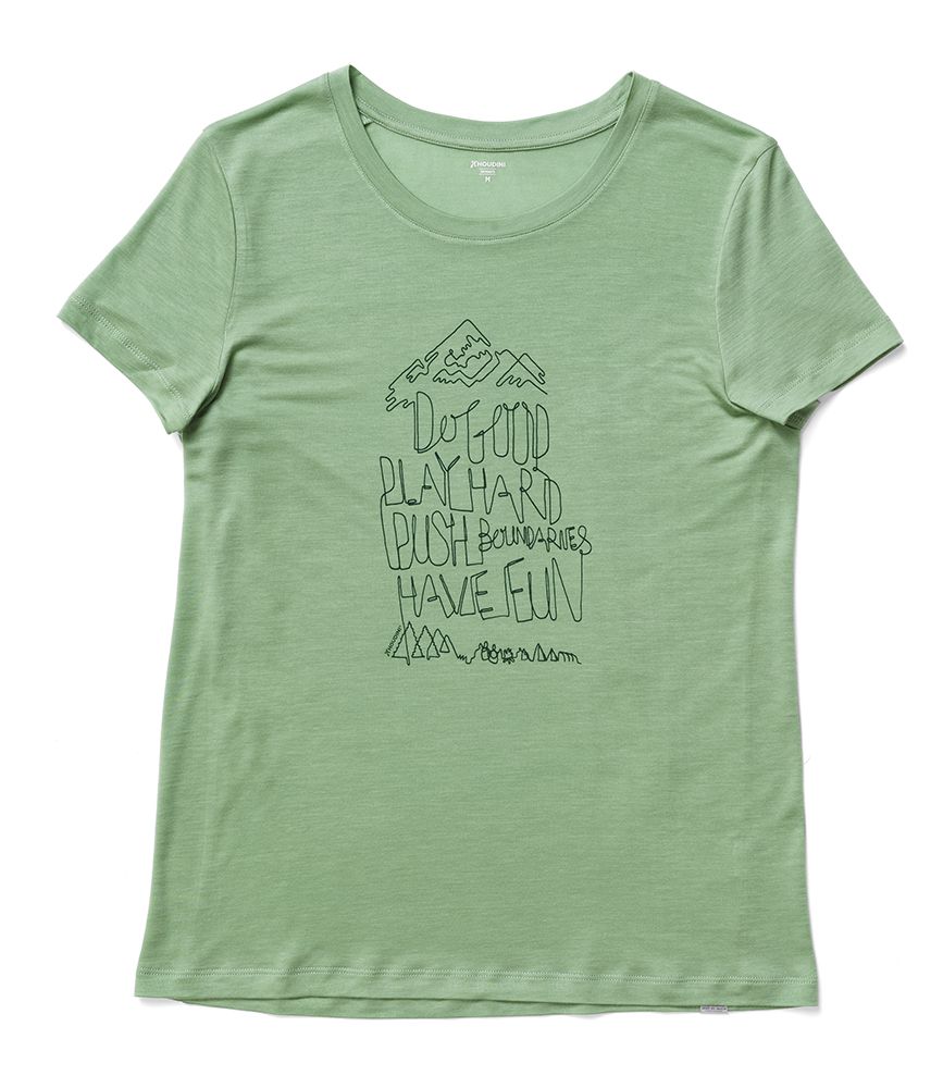 Houdini Tree Message Tee Damen T-Shirt ginkgo green Produktbild 0