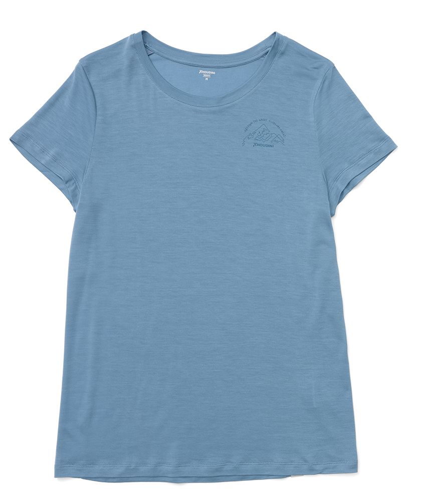 Houdini Tree Message Tee Damen T-Shirt true blue Produktbild 0