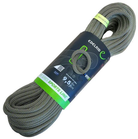 Edelrid Karlstein Lite 9,5 mm yellow-black Kletterseil Produktbild 0