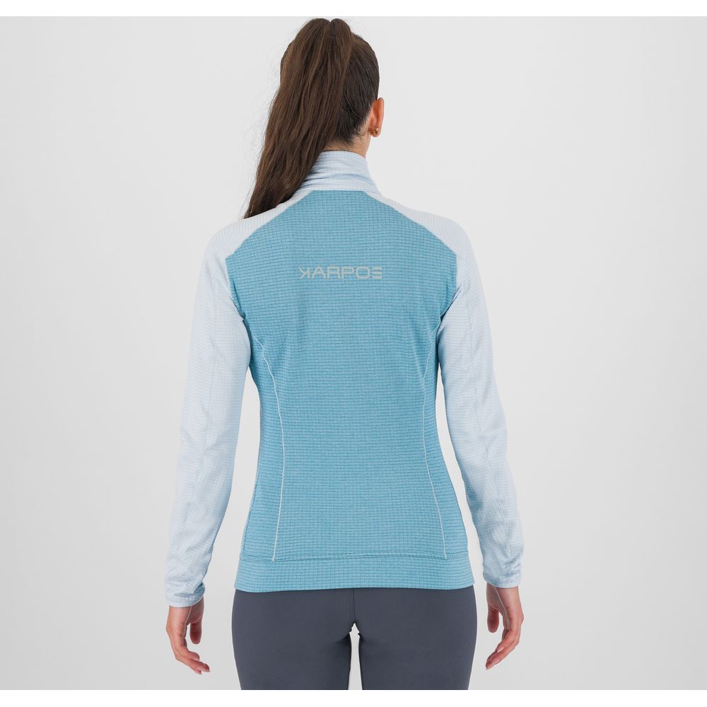 Karpos Ambrizzola Full Zip Damen Fleecejacke delphinium/skywriting Midlayer Produktbild 2