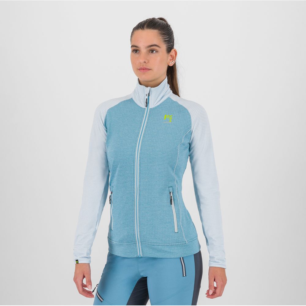 Karpos Ambrizzola Full Zip Damen Fleecejacke delphinium/skywriting Midlayer Produktbild 3