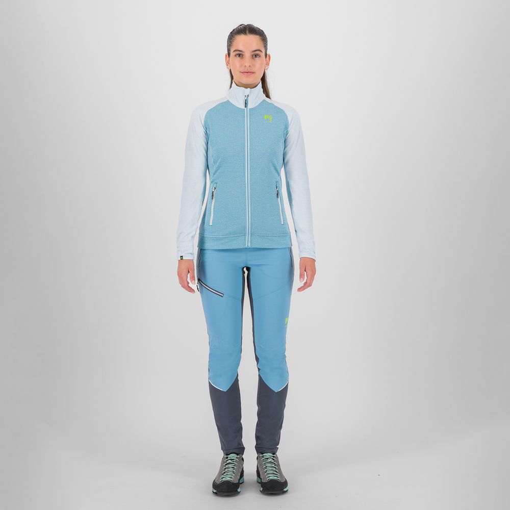 Karpos Ambrizzola Full Zip Damen Fleecejacke delphinium/skywriting Midlayer Produktbild 4