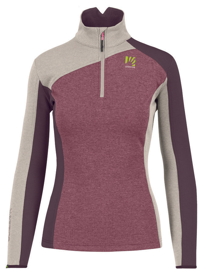 Karpos Federa Half Zip Damen Fleecepullover deco rose/oat/huckleberry Produktbild 0