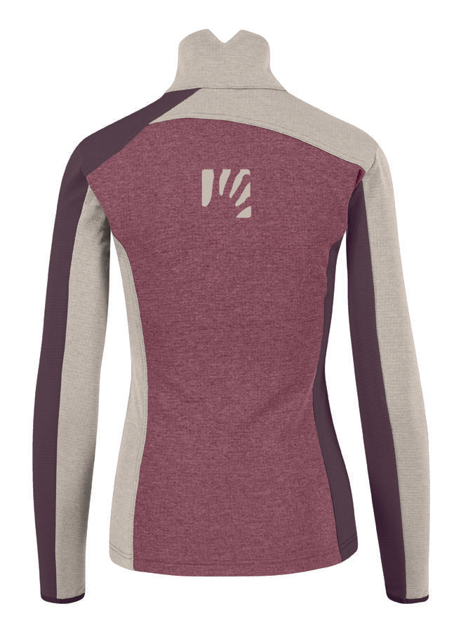 Karpos Federa Half Zip Damen Fleecepullover deco rose/oat/huckleberry Produktbild 1