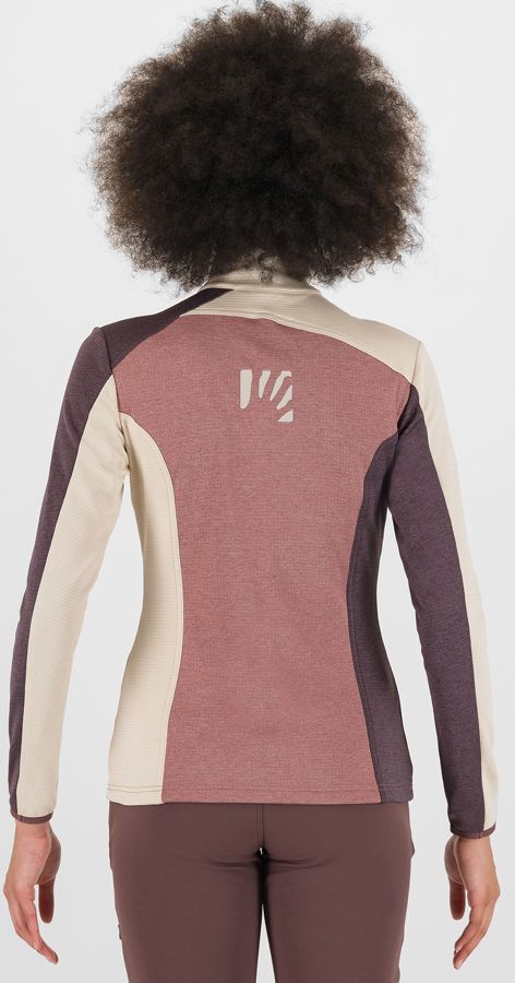 Karpos Federa Half Zip Damen Fleecepullover deco rose/oat/huckleberry Produktbild 3