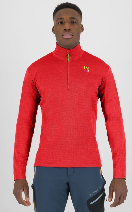 Karpos Pizzocco Half Zip Herren Fleeceshirt fiery red Produktbild 1