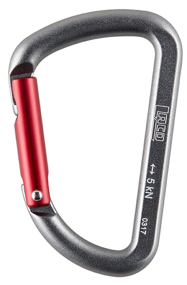 LACD Accessory Biner Straight grey 65mm Materialkarabiner Produktbild 0