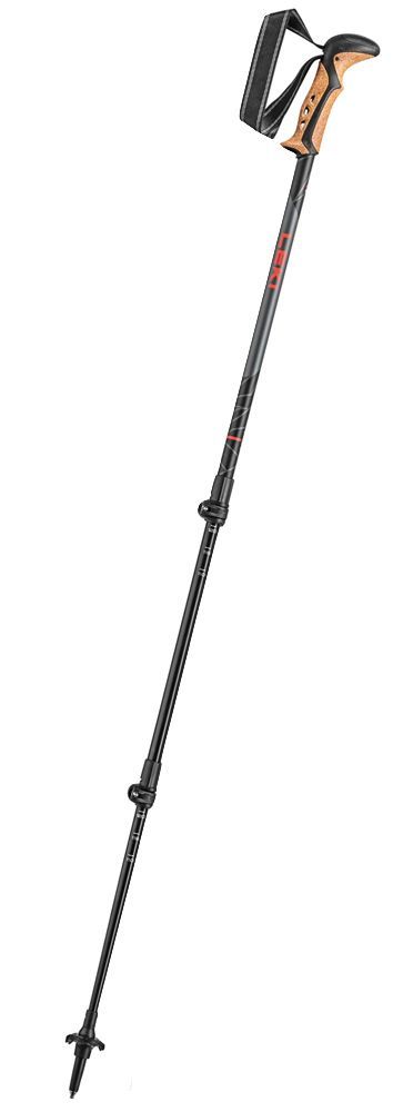 Leki Khumbu Bergstock dark anthracite-white-bright red Produktbild 0