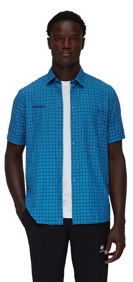 Mammut Lenni Shirt Herren Kurzarmhemd deep ice-marine Produktbild 1