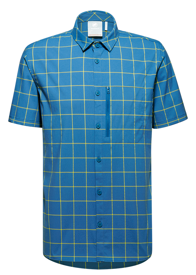 Mammut Mountain Shirt Herren Kurzarmhemd  deep ice-highlime Produktbild 0