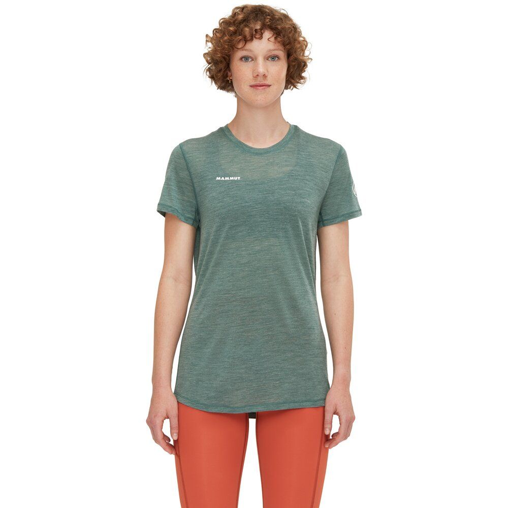Mammut Tree Wool Fl T-Shirt Damen dark jade melange Produktbild 1