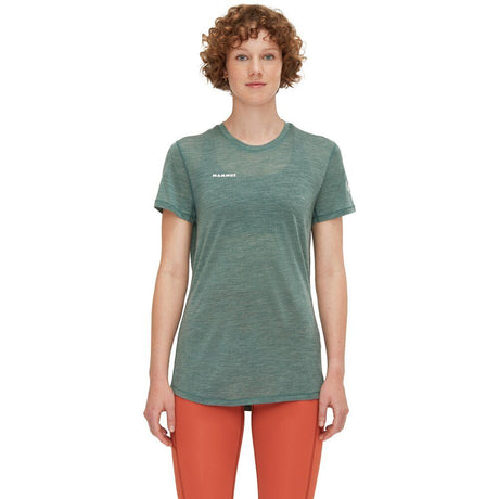 Mammut Tree Wool Fl T-Shirt Damen dark jade melange Produktbild 1
