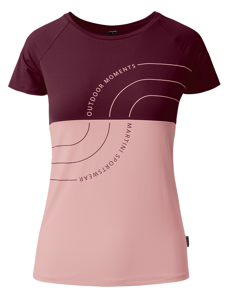 Martini Sportswear Via Shirt Dynamic Damen Funktionsshirt wild rose/fairy tale Produktbild 0