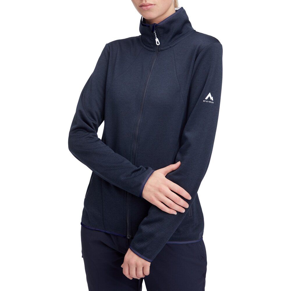McKinley Damen Fleecejacke Roto II melange/navy Produktbild 1