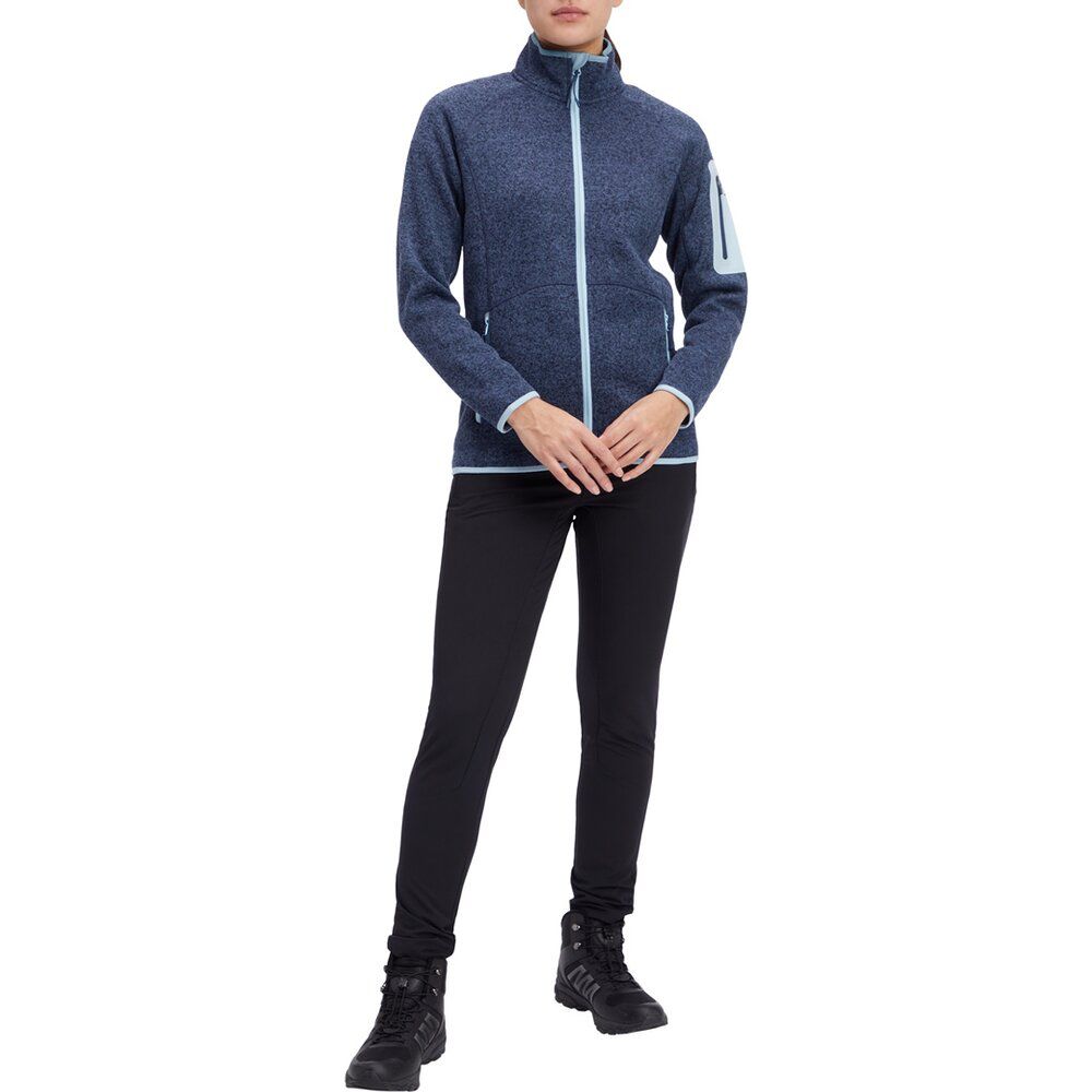 McKinley Damen Fleecejacke Skeena melange/navy Midlayer Produktbild 3