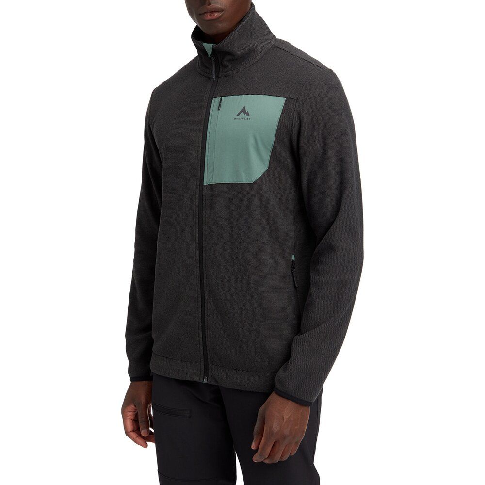 McKinley Herren Fleecejacke Conna II melange/black night Produktbild 2