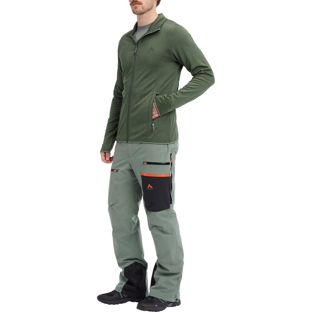 McKinley Herren Fleecejacke Roto IV melange/green Produktbild 3