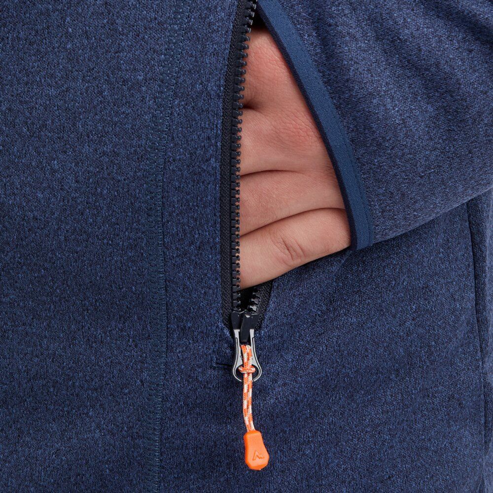McKinley Herren Fleecejacke Roto IV melange/navy Produktbild 2