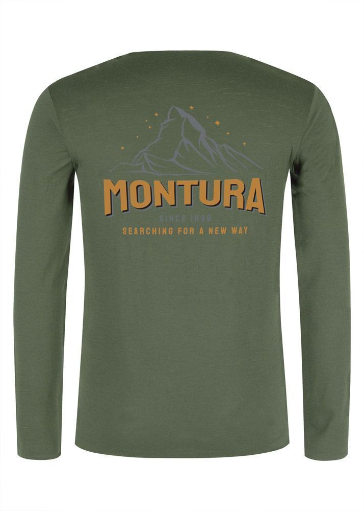 Montura Merino Mountain Maglia Herren Langarmshirt verde salvia Produktbild 1