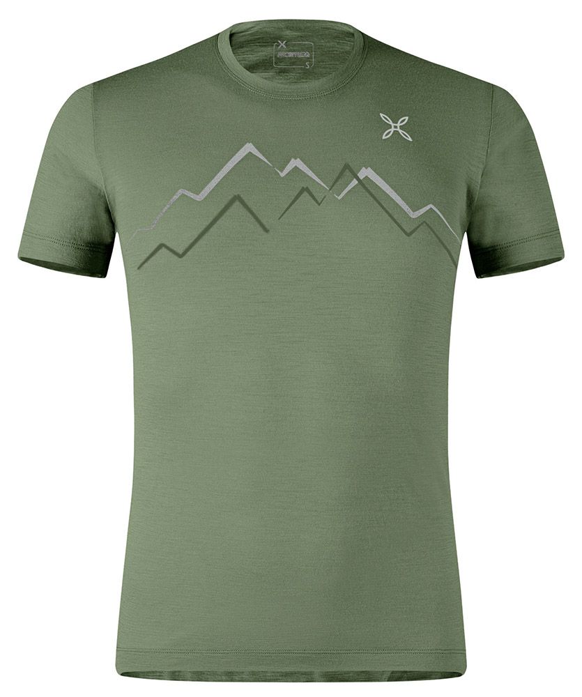 Montura Merino Skyline Herren T-Shirt verde salvia Produktbild 0