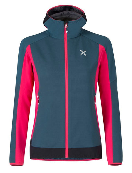 Montura Premium Wind Hoody Jacket Damen Softshelljacke blu cenere/rosa sugar Produktbild 0