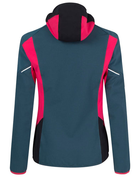 Montura Premium Wind Hoody Jacket Damen Softshelljacke blu cenere/rosa sugar Produktbild 1