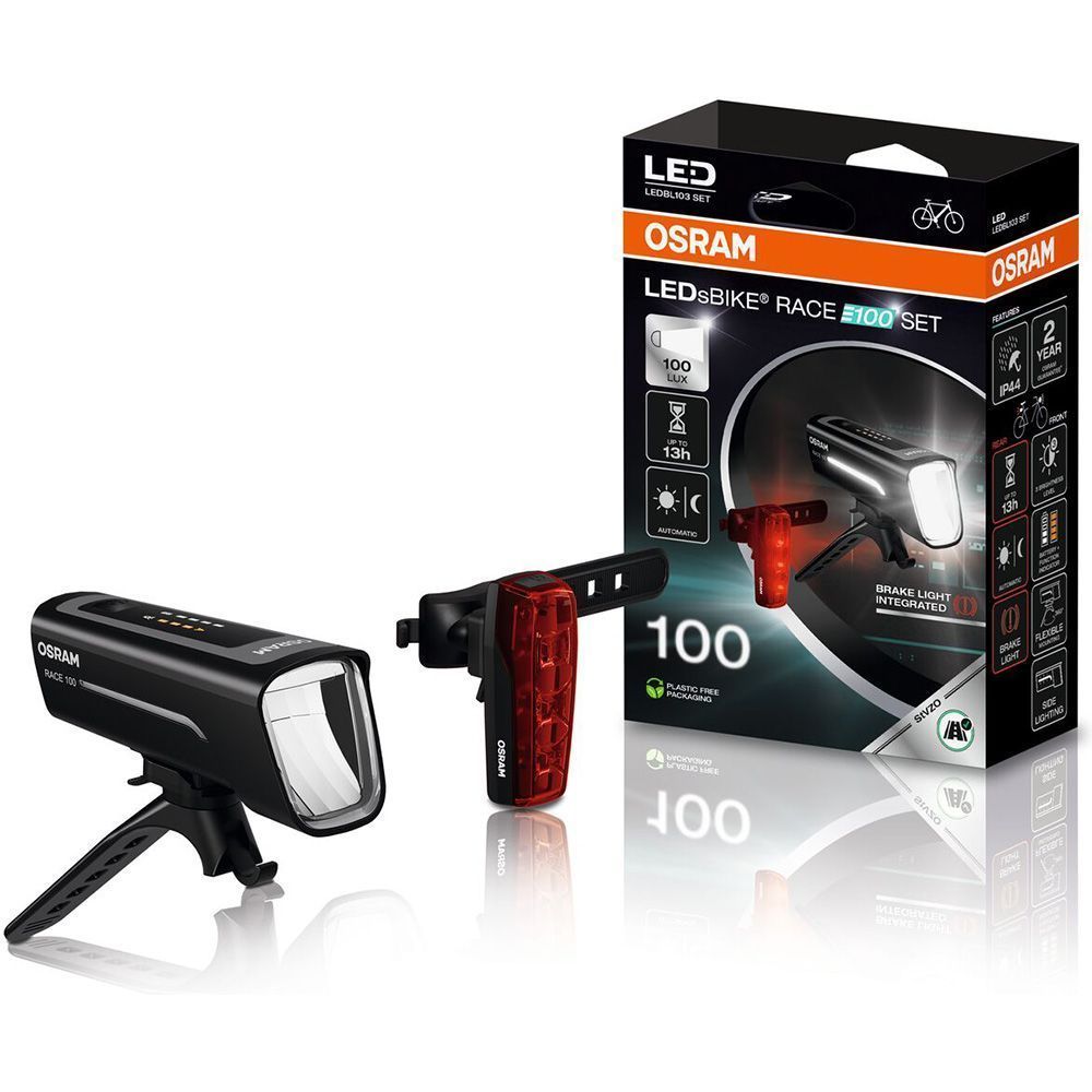 Osram LEDsBike® RACE 100 Fahrradleuchte (Front- & Rückleuchte) Produktbild 1