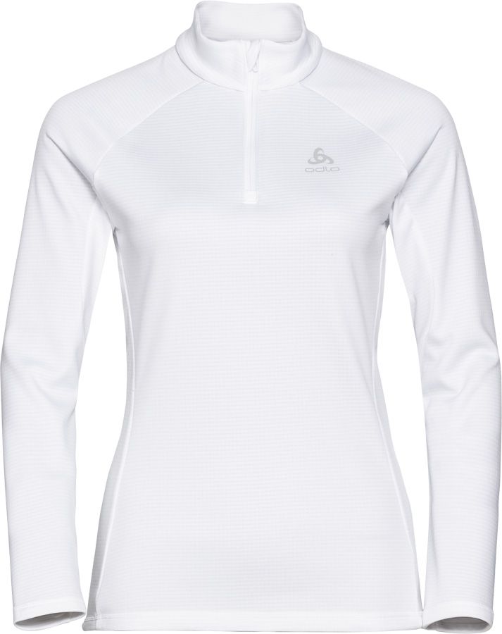 Odlo Proita Damen Midlayer 1/2 Zip white melange Produktbild 0