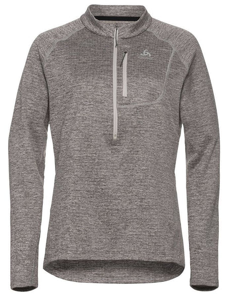 Odlo FLI Midlayer 1/2 Zip Damen Funktionsshirt silver cloud melange Produktbild 0