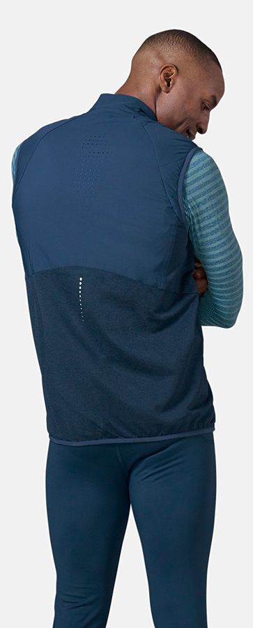 Odlo Run Easy S-Thermic Herren Laufweste blue wing teal Produktbild 3