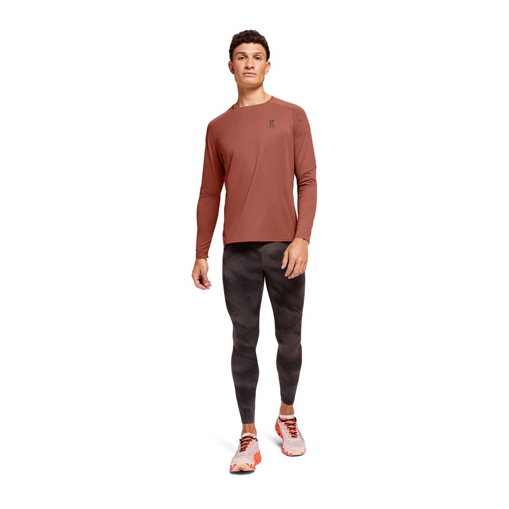On Performance Long-T Herren Langarmshirt auburn ruby Produktbild 1