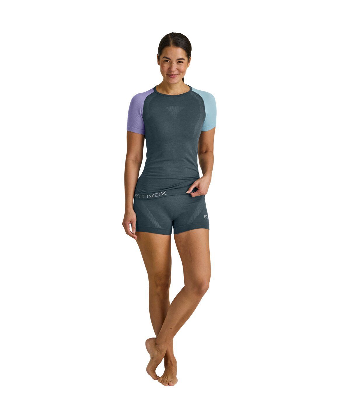 Ortovox 120 Comp Light Short Sleeve W Damen dark arctic grey Merinoshirt Produktbild 2