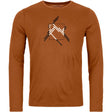 Ortovox 185 Merino Mtn Cutout Ls M Herren bristle brown Merinoshirt Produktbild 0