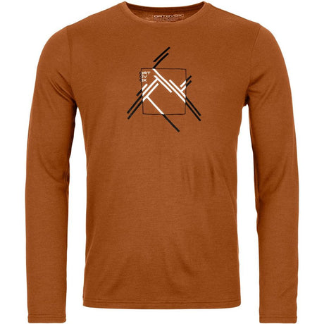 Ortovox 185 Merino Mtn Cutout Ls M Herren bristle brown Merinoshirt Produktbild 0