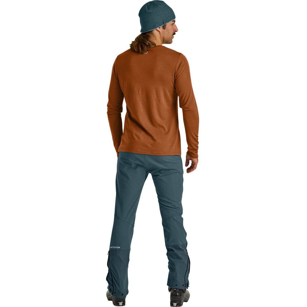 Ortovox 185 Merino Mtn Cutout Ls M Herren bristle brown Merinoshirt Produktbild 3