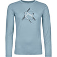 Ortovox 185 Merino Mtn Cutout Ls W Damen glacier grey Merinoshirt Produktbild 0