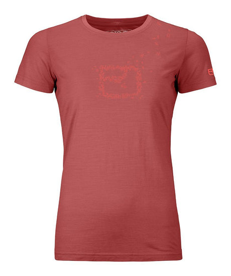 Ortovox 150 Cool Leaves TS Damen Funktionsshirt blush Produktbild 0