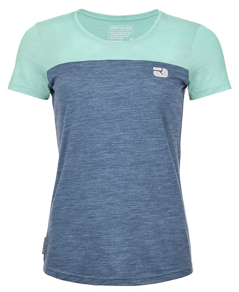 Ortovox 150 Cool Logo TS Damen Merino-Shirt ice waterfall Produktbild 0