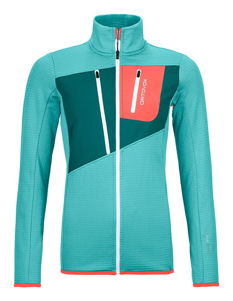 Ortovox Fleece Grid Jacket Damen Fleecejacke ice waterfall Produktbild 0