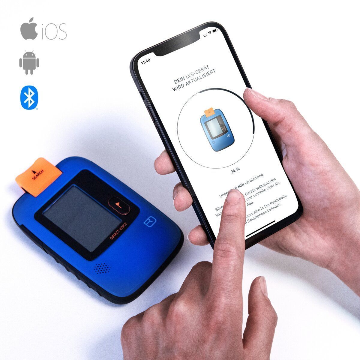 Ortovox Diract Voice LVS-Gerät blue ocean Produktbild 3