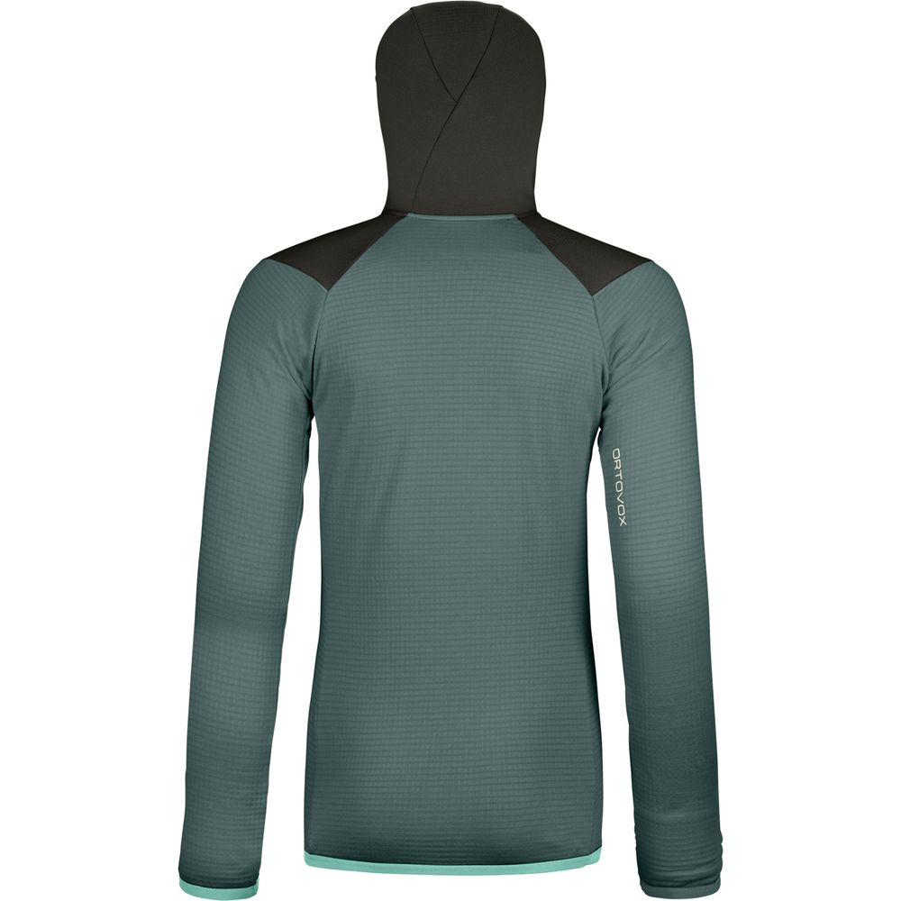 Ortovox Fleece Grid Hoody Damen dark arctic grey Midlayer Produktbild 1