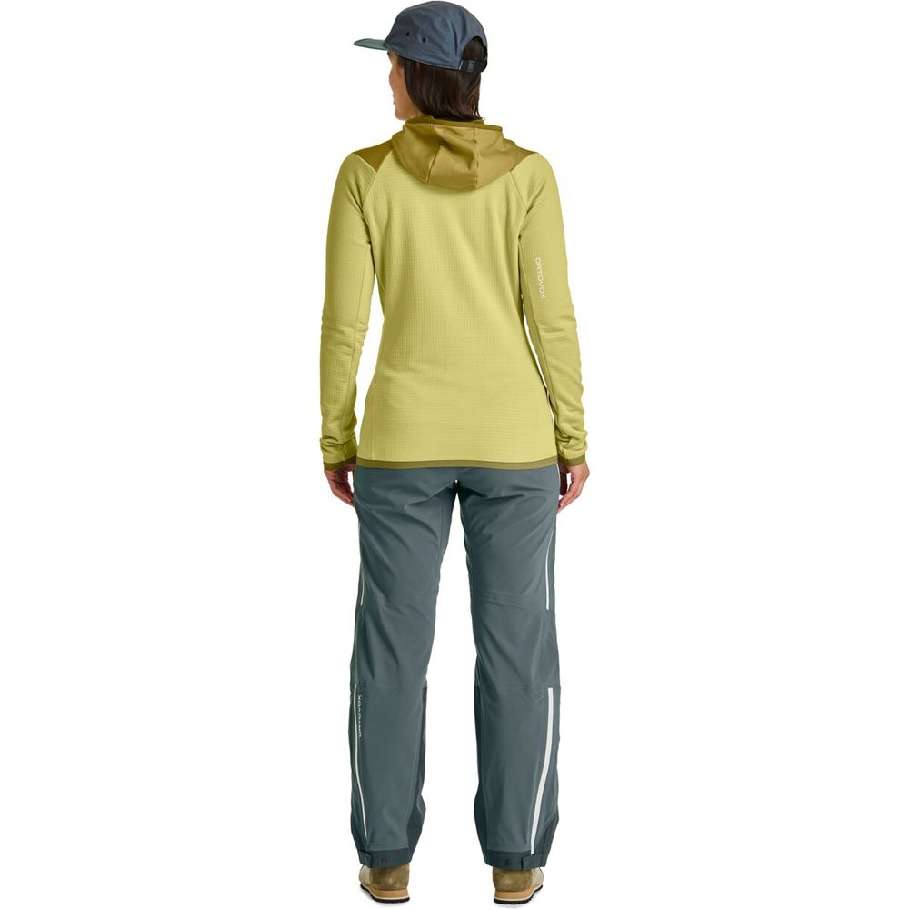 Ortovox Fleece Grid Hoody Damen dark arctic grey Midlayer Produktbild 3