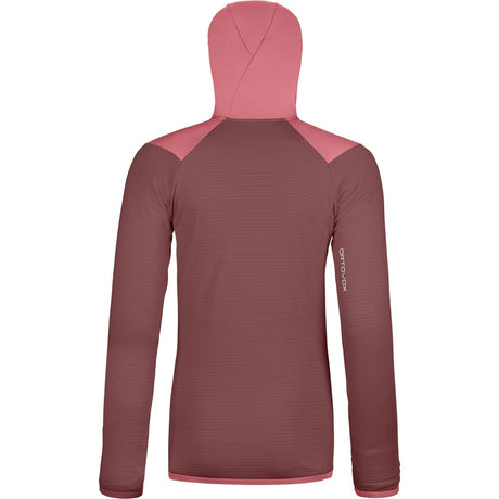 Ortovox Fleece Grid Hoody Damen mountain rose Midlayer Produktbild 1
