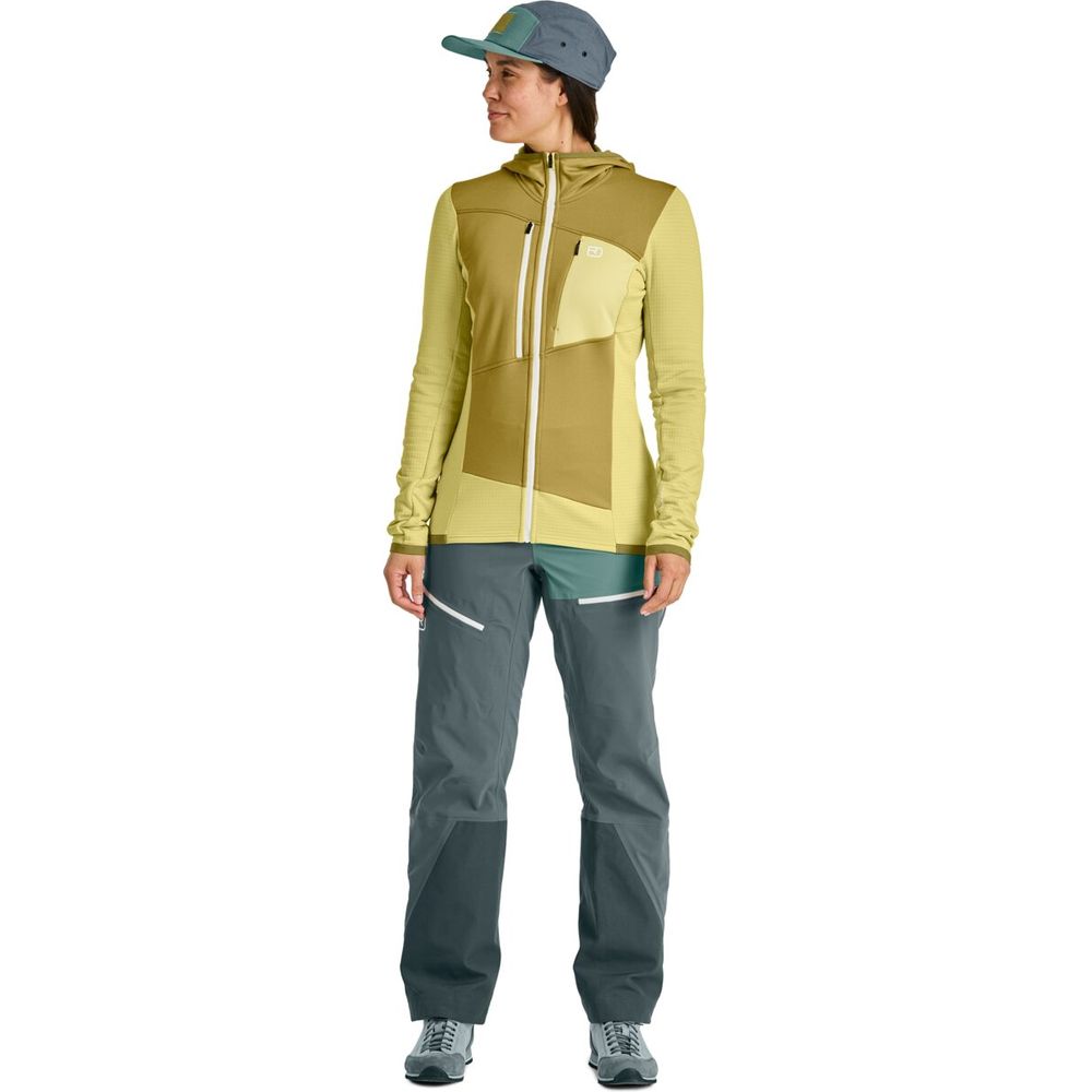 Ortovox Fleece Grid Hoody Damen mountain rose Midlayer Produktbild 2