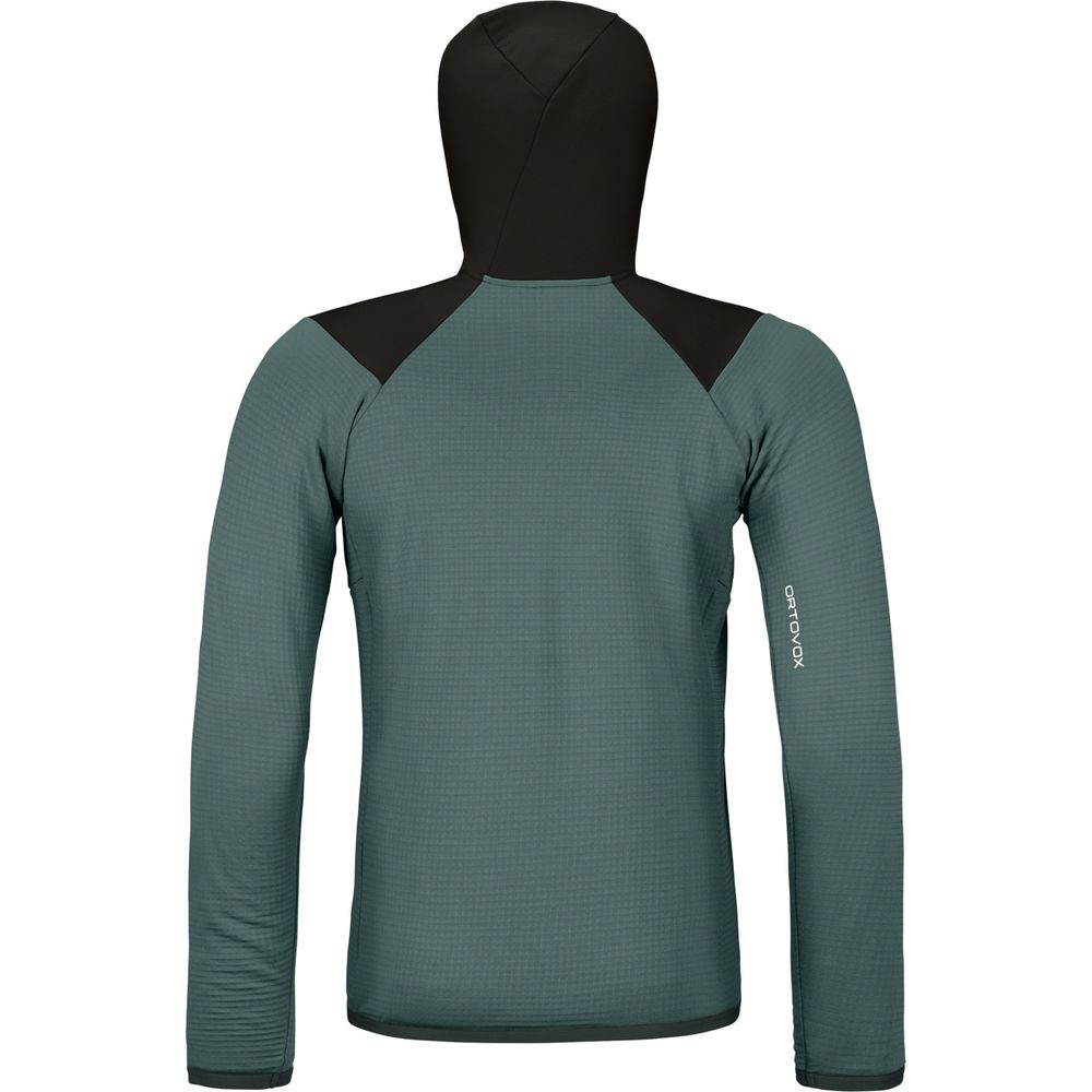 Ortovox Fleece Grid Hoody Herren dark arctic grey Midlayer Produktbild 1